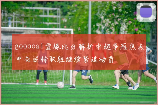 gooooal雪缘比分解析中超争冠焦点申花逆转取胜继续紧追榜首
